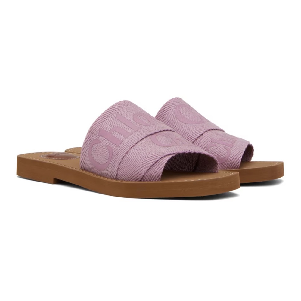 Chloe woody sandals creamy lilac 37
